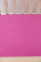 (SOLID, ribbed) Rainbow Royal - Crib Sheet