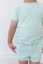 (SOLID, ribbed) Lion Around - Pocket Short Set