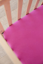 (SOLID, ribbed) Rainbow Royal - Crib Sheet